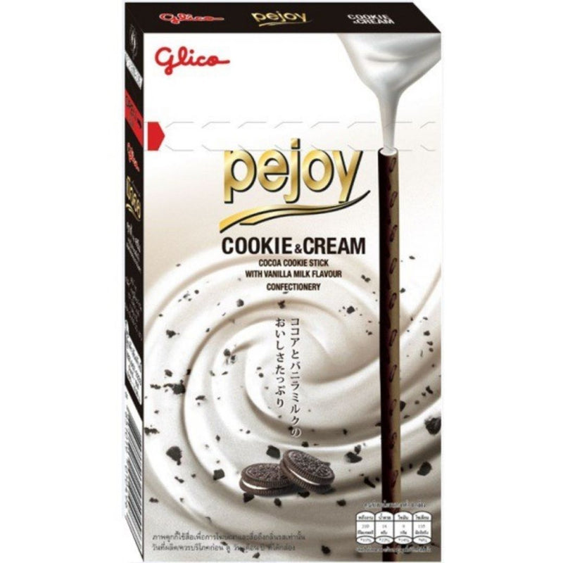 Pejoy Cookies & Cream, cannucce biscotto Cookies & Cream da 56g