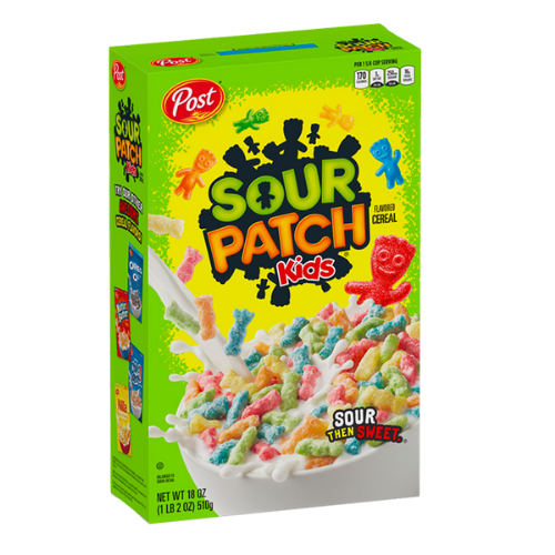 Post Sour Patch Kids Cereal, confezione di cereali Sour Patch alla frutta da 311g (3887291727969)