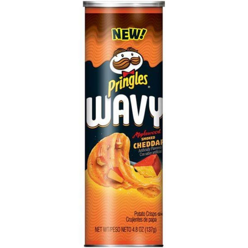 Pringles Wavy Smoked Cheddar