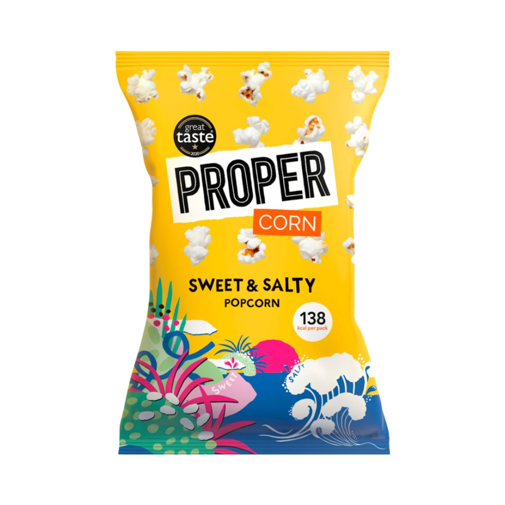 Proper Corn Sweet&Salty Popcorn - popcorn dolci e salati da 30g ...