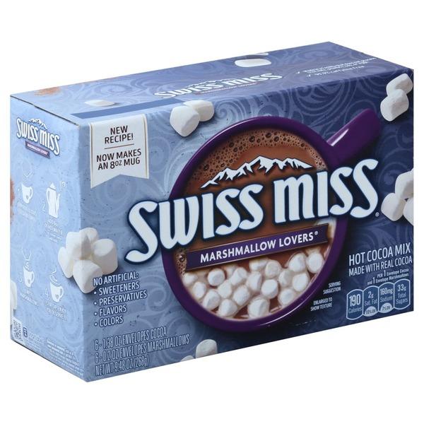 Swiss Miss Marshmallow Lovers Hot Cocoa mix, 5 bustine singole di cioccolata calda con marshmallow in una confezione da 272g (4113332633697)