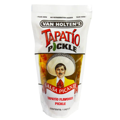 Confezione di cetriolo sott'aceto Van Holten's Tapatio Pickle Salsa Picante alla salsa di tapatio da 26g