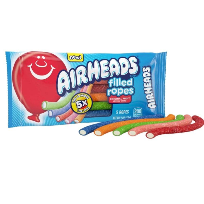 Airheads Filled Ropes Original Fruit, caramelle alla frutta da 57g