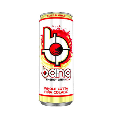 Confezione da 473ml di energy drink Bang Pina Colada