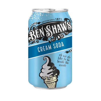 Confezione da 330ml di bevanda alla panna Ben Shawn Cream Soda