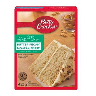 Confezione da 432g di preparato per torta al gusto di pecan al burro Betty Crocker Super Moist Butter Pecan Cake