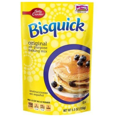Betty Crocker Bisquick Original All Purpose Backing Mix, preparato per pancake da 155g (4720935338081)