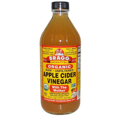 Bragg Organic Raw Unfiltred Apple Cider Vinegar, aceto di mele da 473ml (4755797573729)