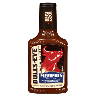 Bull's-Eye B.B.Q Sauce Memphis, salsa barbecue aromatizzata alla mostarda da 510g (2047349424225)