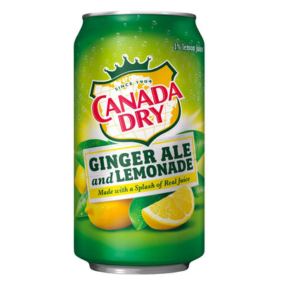 Confezione da 355ml di bevanda allo zenzero e limone Canada Dry Ginger Ale & Lemonade