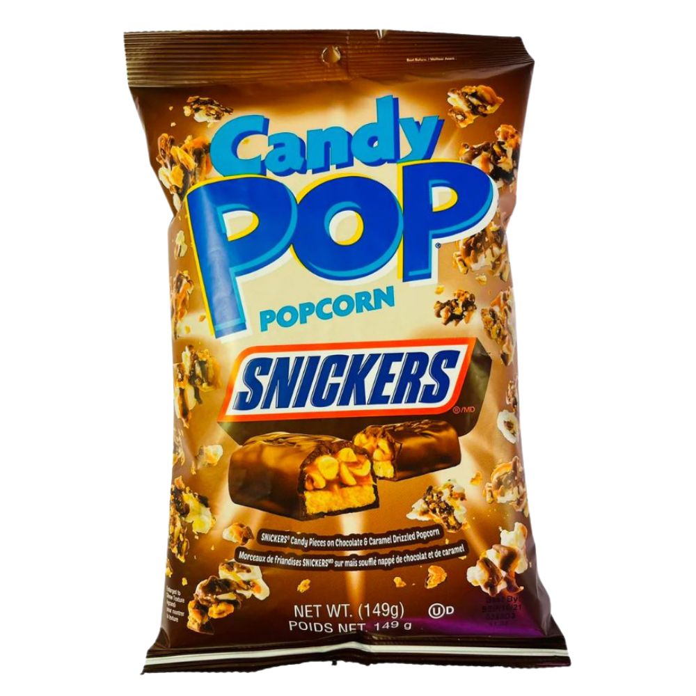 Candy Pop Popcorn Snickers Pop Corn Al Gusto Snickers Da 149g