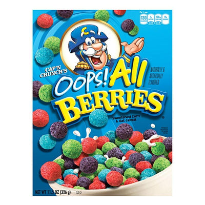 Cap'n Crunch's Oops! All Berries, cereali ai frutti di bosco da 326g