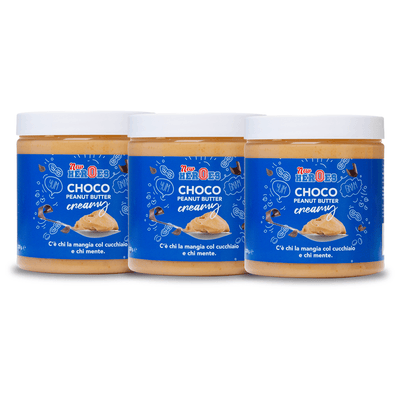 3x New Heroes Choco Peanut Butter Creamy, crema al cioccolato e al burro d'arachidi da 220g