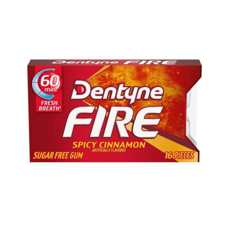 Dentyne Fire Spicy Cinnamon, gomme alla cannella da 48g