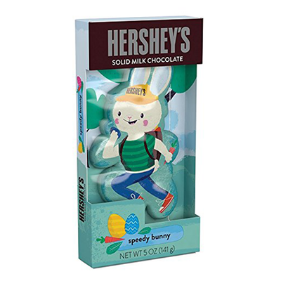 Hershey's Solid Milk Chocolate Speedy Bunny, coniglietto di cioccolato al latte da 141g (4553799106657)