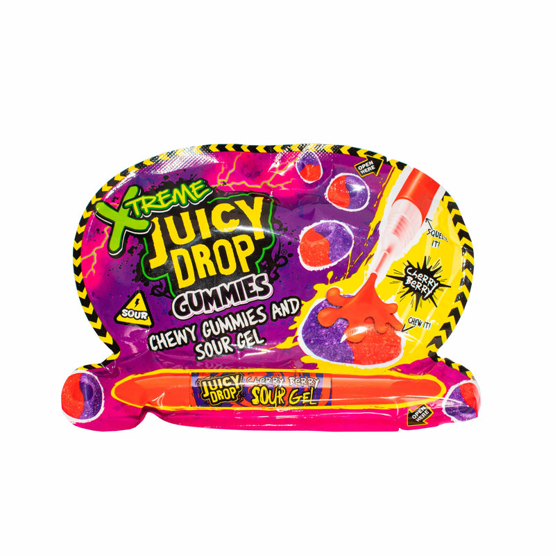 Extreme Juicy Drop Gummies and Sour Gel Cherry Berry