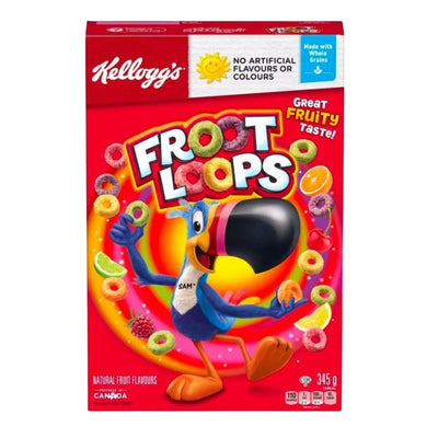 Confezione di cereali Kellog's Froot Loops da 345g