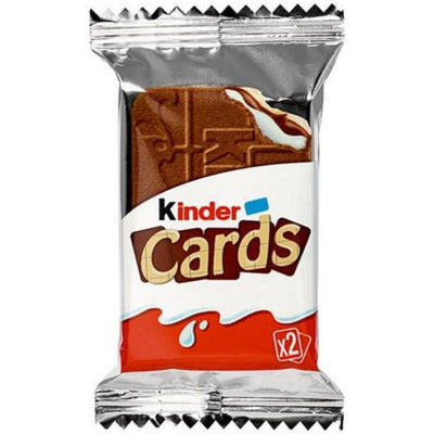Kinder Cards, biscotto a cialda con ripieno di cioccolato e latte da 25.6g