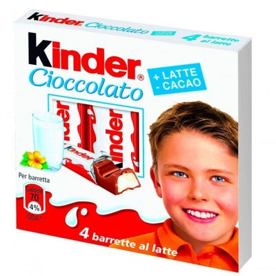 Kinder Cioccolato, confezione da 5 pezzi barretta di cioccolato al latte da 50g