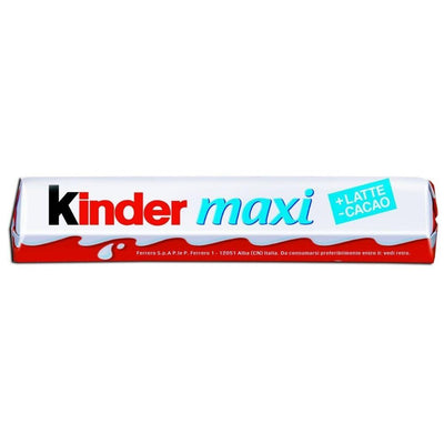 Kinder Maxi, arretta al cioccolato con ripieno al latte da 21g