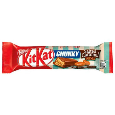 Kit Kat Chunky Salted Caramel Fudge, barretta al cioccolato ripieno di caramello da 42g