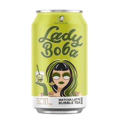 Confezione di thè Lady Boba Matcha Latte Bubble Tea da 315ml 