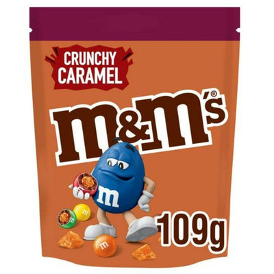 M&M's Crunchy Caramel Pouch, confetti al cioccolato ripieni di caramello da 109g