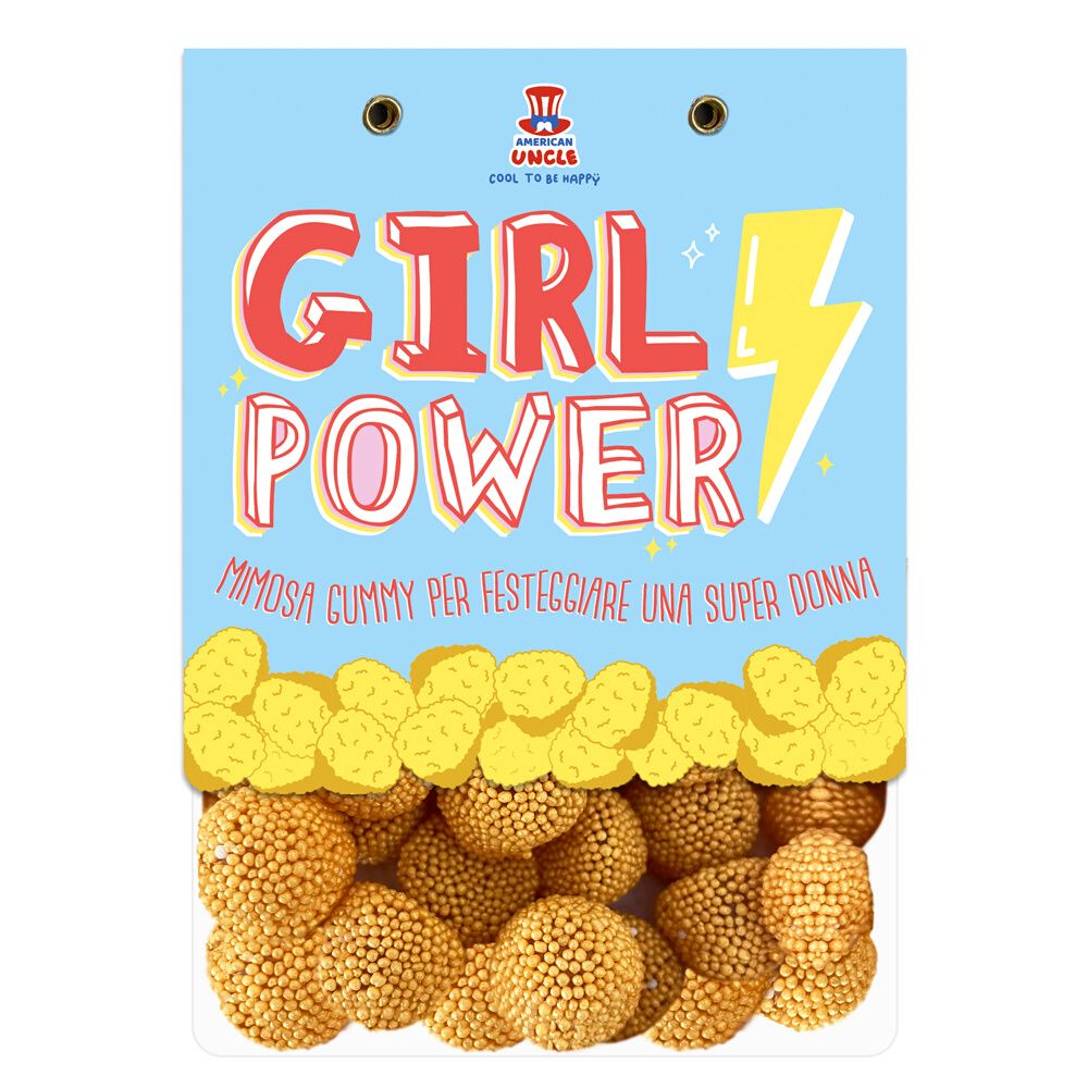 Mimosa Gummy, busta di caramelle gommose per una super donna da 80 g