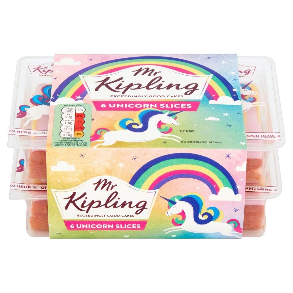 Mr Kipling 6 Unicorn Slices, tortine unicorno da 212g (4699596423265)