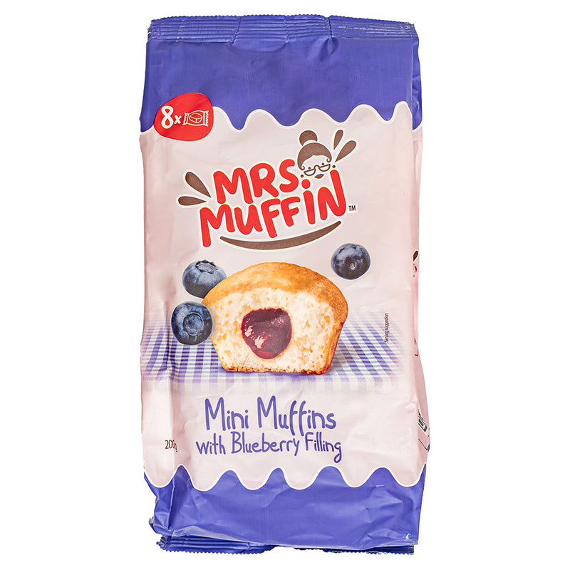 Mrs Muffin with Blueberry Filling, muffin con crema ai mirtilli da 200g