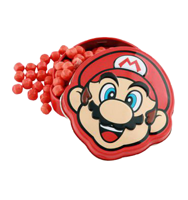Super Mario Brick Breakin' Jawbreaker Candies, testa di super Mario con caramelle da 17g (4574895046753)