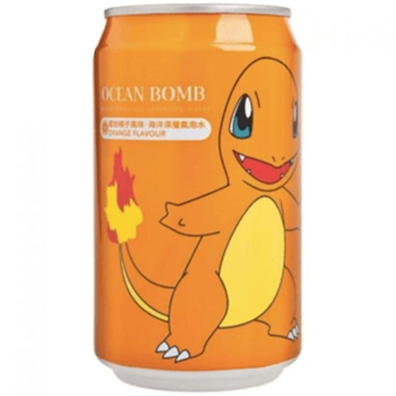 Ocean Bomb Pokémon Charmander Orange Flavour Sparkling Water, bevanda all&