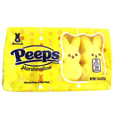 Peep Yellow Marshmallow Bunnies, coniglietti di marshmallow da 42g