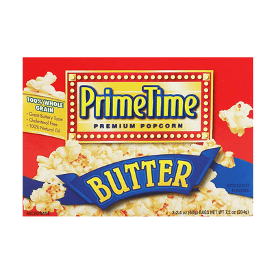Prime Time PopCorn Butter, popcorn al mais da 204g (1954227322977)