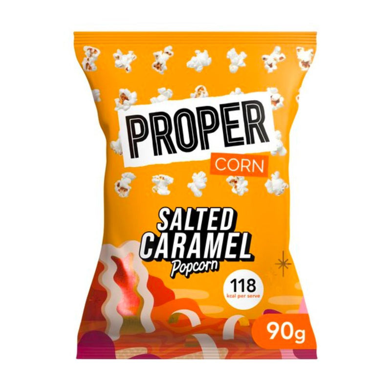 Confezione da 90g di popcorn Proper Corn Salted Caramel