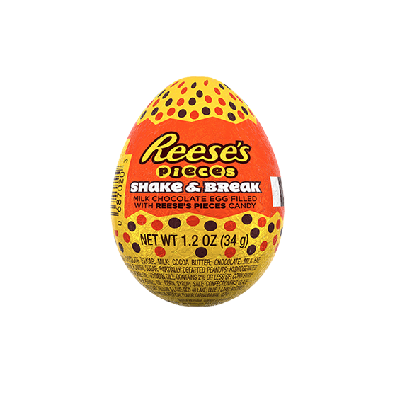 Reese's Pieces Shake & Break Egg, ovetto di cioccolato al latte ripieno reese's pieces da 34g (4553808773217)