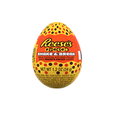 Reese's Pieces Shake & Break Egg, ovetto di cioccolato al latte ripieno reese's pieces da 34g (4553808773217)