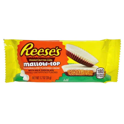 Reese's Peanut Butter Cup Mallow-Top, tazza di burro d'arachidi al cioccolato bianco da 34g