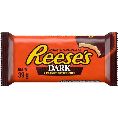 Reese's Dark 2 Peanut Butter Cups, cioccolatini al burro d'arachidi e cioccolato fondente da 42g