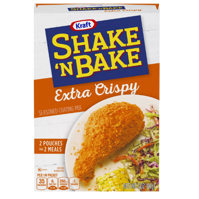 Shake'n Bake Extra Crispy Chicken Coating, pangrattato per panature da 141g (4574732353633)