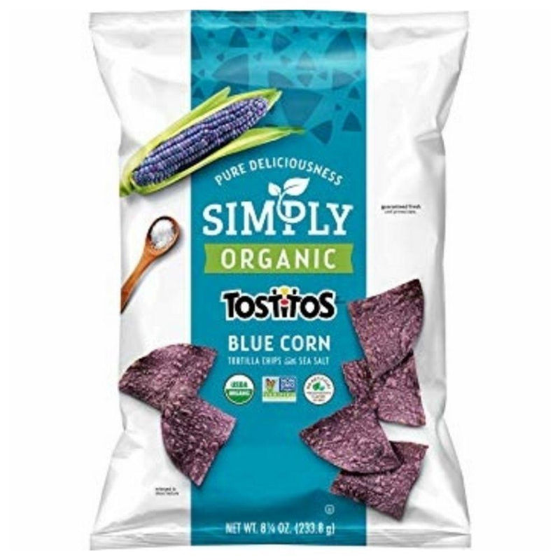Simply Organic Tostitos Blue Corn Tortilla Chips, tortilla da 255g (4787927875681)