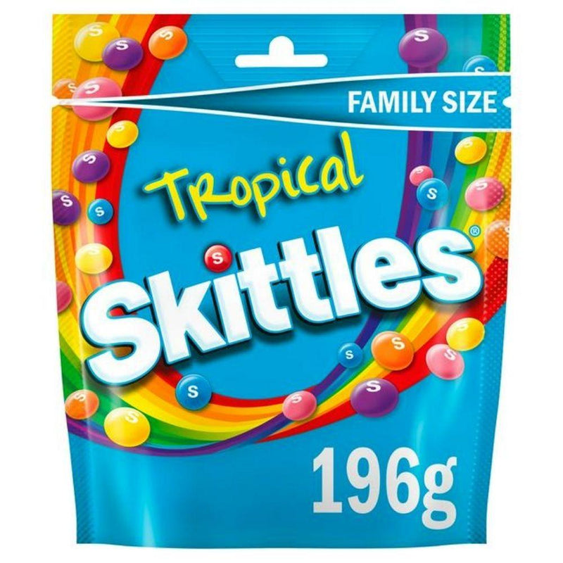 Skittles Tropical, confetti alla frutta tropicale da 196g (4613730205793)