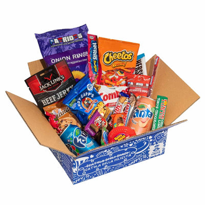 Snack box mista da 20 prodotti: dolce, salato e bevande