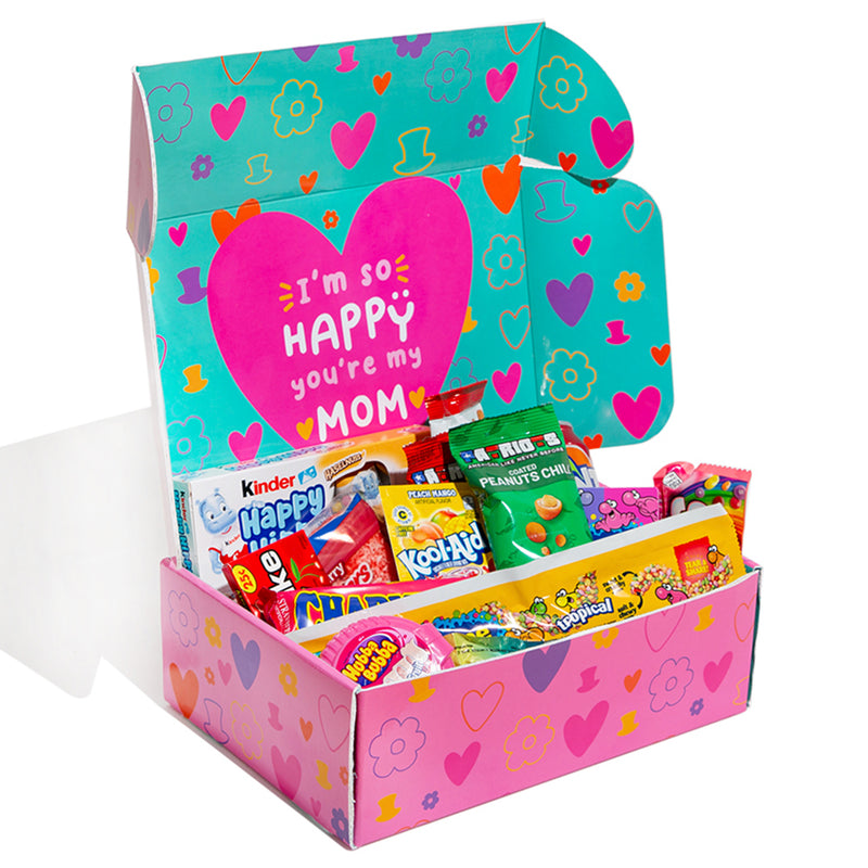 Snack Box - Super Mom Edition, scatola a sorpresa da 20 snack dolci, salati e bevande