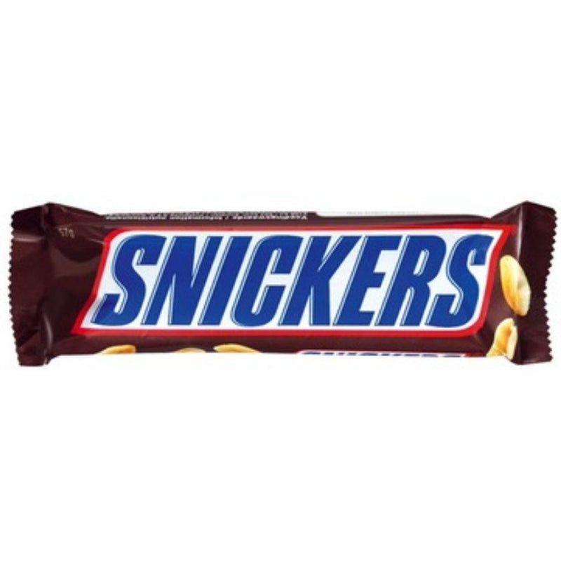 Snickers, barretta al cioccolato al latte ripieno di arachidi e mou da 50g