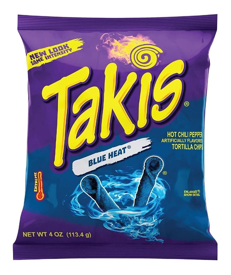 Confezione di patatine Takis Blue Heat da 113.4g