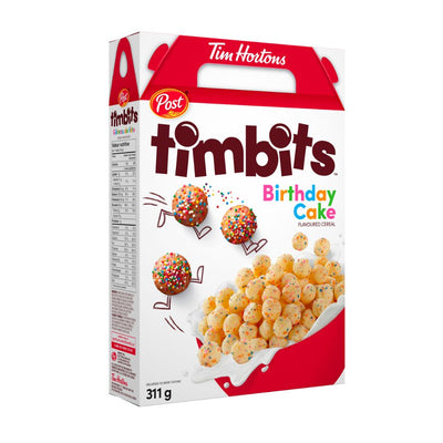 Confezione da 311g di cereali con confetti Timbits Birthday Cake