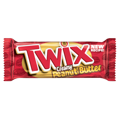 Twix Creamy Peanut Butter, barretta al cioccolato e burro d'arachidi da 47.6g (1954215624801)