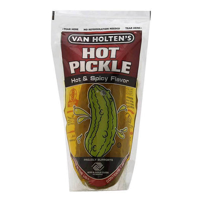 Van Holtens Jumbo Pickle - Hot&Spicy, cetriolo piccante monoporzione in sottaceto (4693577171041)