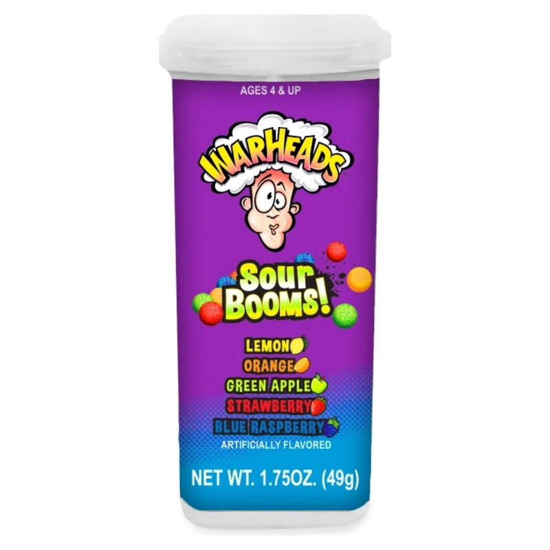 Warheads Sour Booms!, caramelle aspre alla frutta da 49g